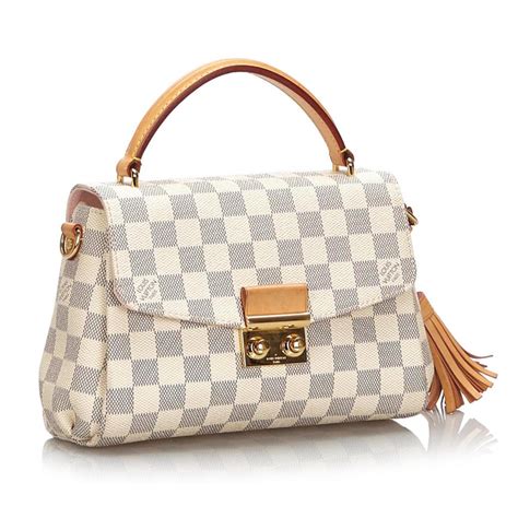 Croisette leather satchel Louis Vuitton White in Leather 